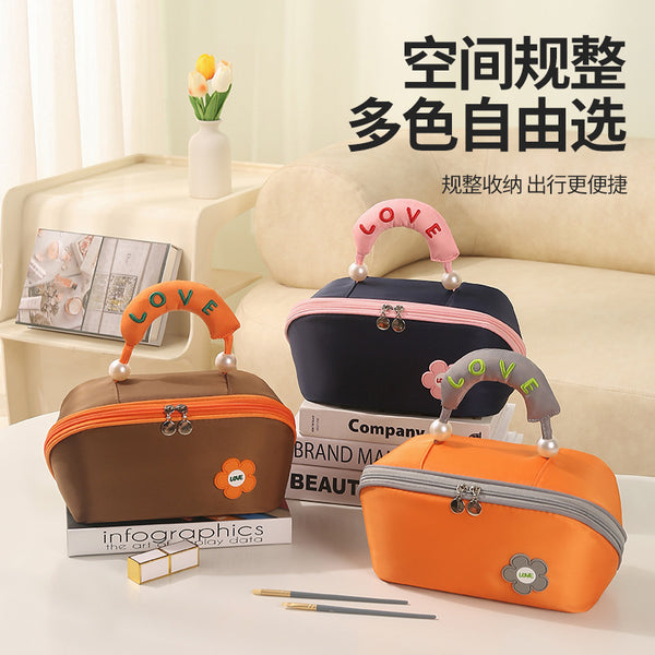 Beilian's new high-value portable toilet bag, cosmetic storage bag, travel portable skin care products, lipstick, cosmetic bag.