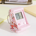 Pocket mini tetris game console arcade mini keychain pendant creative stationery gift export goods