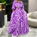 2025 spring amazon plus size women's elegant printed midi skirt fashion set