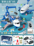 Kids' big airplane toy transforming track set - educational car model for boys, ages 3-6, perfect 4th birthday gift, cross-border e-commerce