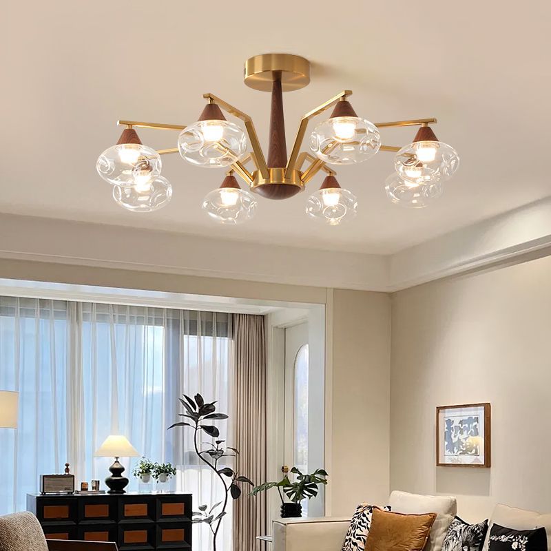 French medieval chandelier living room advanced sense creative bedroom dining room chandelier simple Zhongshan lamps lighting