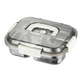 304 stainless steel food storage container with handle - lunch box, refrigerator organizer, fruit container, vacuum-sealed food container