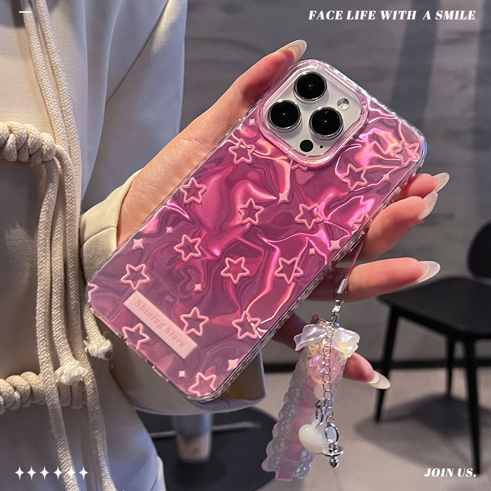 ripple pattern iphone 17 air case, gradient iphone 16 protective cover, compatible with multiple models