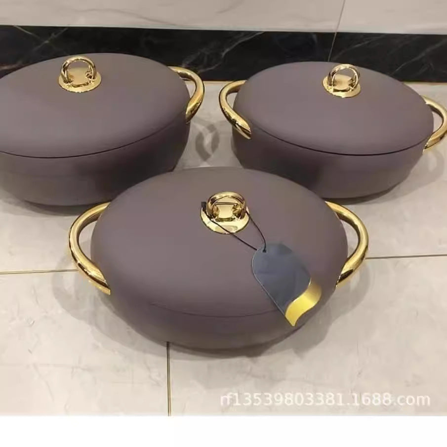 Export african heat preservation box2l2.5l3lexport3pcs set egg-shaped thermal insulation box