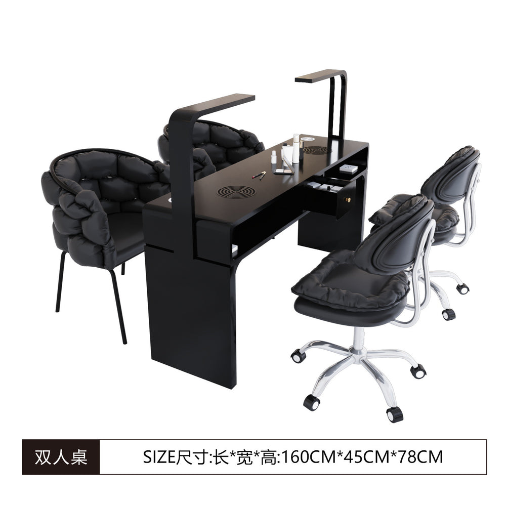 Cute popular scandinavian makeup stool bedroom backrest chair light luxury ins style modern minimalist nail salon
