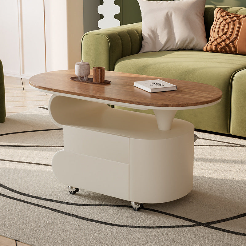 Italian-style modern for homemovable slate small coffee table small apartment new arrivalcasual solid wood with drawer storage