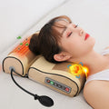 Cervical spine massager neck massage pillow heating lumbar lumbar hot compress multifunctional massager kneading pillow for home