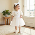 Mesh baby romper dress - class a, summer  collection - newborn infant clothing, perfect for baby's first month, 100-day celebration, and first birthday outfit