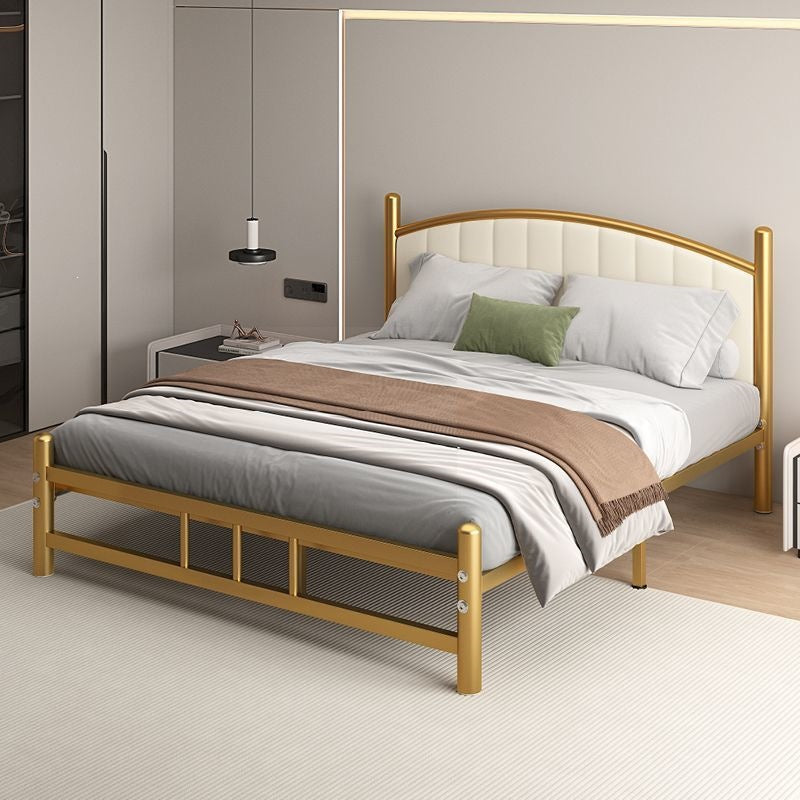 Wrought iron bed sheets double bed 1.2m thickened b&b iron frame bed apartment 1.8 modern casualfor home soft bed