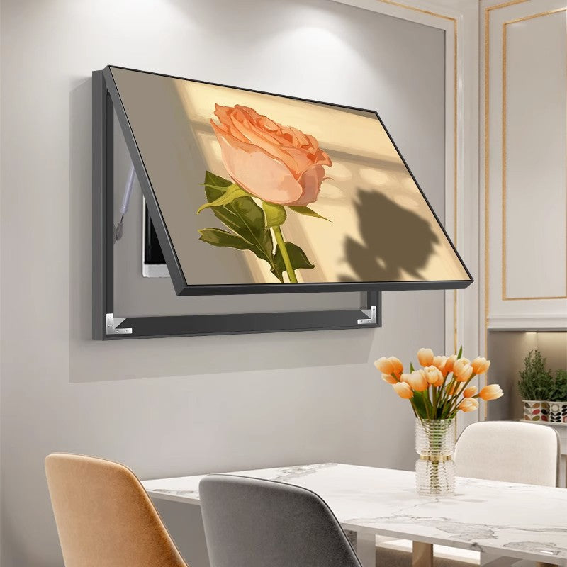 Nordic meter box decorative painting sunrise scenery restaurant background mural decoration blocking distribution switch electric box hanging painting