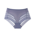 Multi-color combination cross-border exclusive high waist underwear women's breathable invisible plaid transparent sexy mesh women's briefs