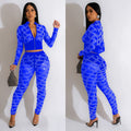 C6548 cross-border   fashion women's solid color mesh rhinestone long sleeve top and pants two-piece set