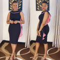 African clothing women's plus size round neck daily ol commute pencil skirt  banquet dress