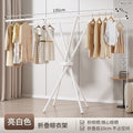 Indoor foldable clothes drying rack floor-standing clothes drying pole balcony for home clothes hanger bedroom handy gadget foldable floor-standing