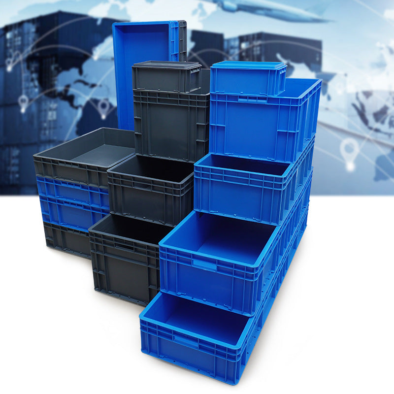 Grey European standard EU box plastic turnover box industrial logistics box transit breeding filter warehouse large plastic box