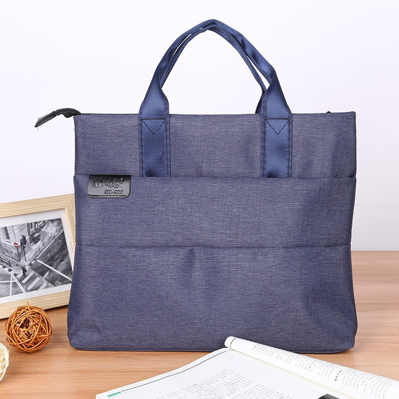 Oxford cloth handheld document bag a4 briefcase pilot handheld briefcase thickened waterproof conference bag information bag