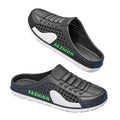 Men's summer new breathable mesh shoes, slip-on lazy sandals, heel-less beach slippers, men's casual clogs, trendy shoes