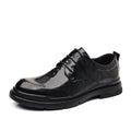 Genuine leather men's dress shoes - soft sole, soft upper, new business style, black, work, casual, wedding, groom shoes