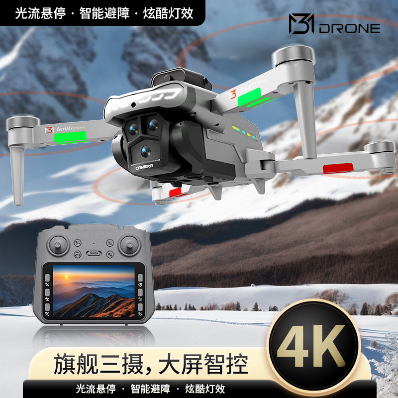 M3 drone 4.3inch large screen remote control brushless long endurance intelligent obstacle avoidance hd aerial photography remote control aircraft toy