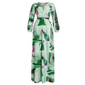 Amazon  plus size women's floral swing dress - new arrival, cinched waist, lace trim, elegant dress