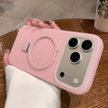 New iphone 17 pro max jelly skin magnetic stand phone case, compatible with apple 16, full coverage protective cover
