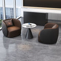 Luxury office sales center negotiation table and chair set, hotel lobby sofa seating area, reception room sofa combination