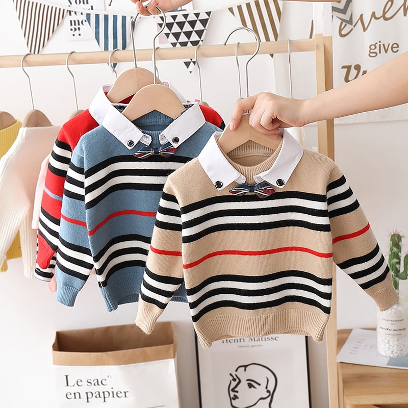 Kids' knit sweater - warm base layer - new autumn/winter  collection - stylish knitwear for boys and girls - versatile & trendy wholesale