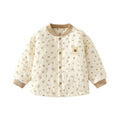Baby elephant thickened quilted tops boys and girls heattech inner wear 120g infant autumn and winter cotton jacket intimates