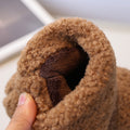 Girls' snow boots: new korean style for winter  - fuzzy, plush-lined, warm cotton shoes for little girls