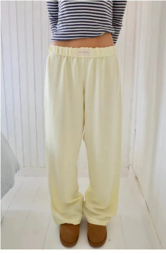 2024 new amazon women's striped wide-leg pants - casual street style, trendy ins fashion, loose fit, high-waisted trousers