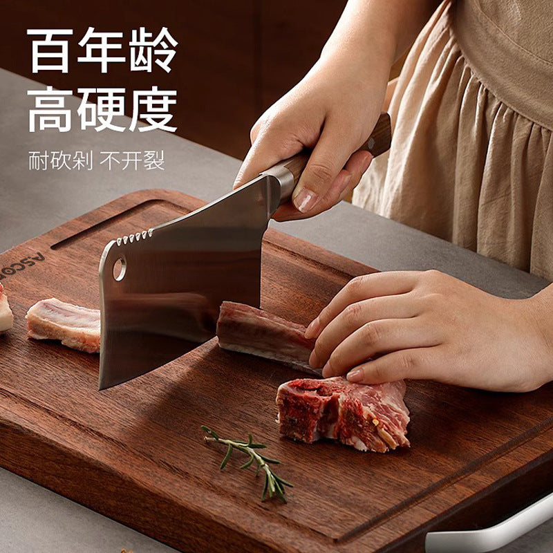 Wenge wood cutting board solid wood for home restaurant kitchen anti-mildew and antibacterial double-sided solid wood cutting board chopping board abrasion resistant