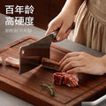Wenge wood cutting board solid wood for home restaurant kitchen anti-mildew and antibacterial double-sided solid wood cutting board chopping board abrasion resistant