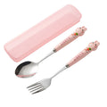 Pink rabbit two-piece set (fork and spoon) 304