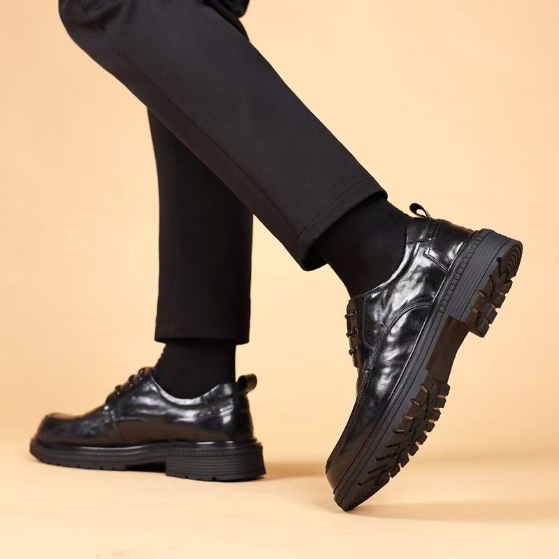 New arrival business formal leather shoes men's casual wedding groom british heightening summer breathable youth pointed toe men's shoes