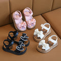 New summer princess sandals for girls: non-slip, soft-soled, bow-adorned sandals for toddlers and big kids - perfect for beach and everyday wear