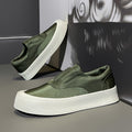 Canvas men's shoes 2025 winter new anti-slip thick sole breathable lightweight slip-on sneakers men's athletic shoes