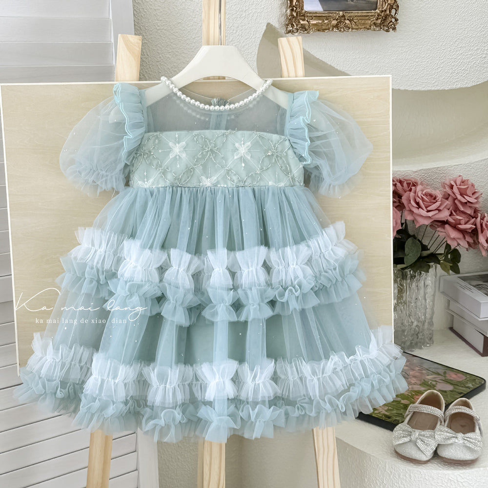 Girls' dresses:  summer new arrivals - trendy princess style, baby girl cake dress, fashionable
