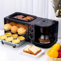 3-in-1 breakfast maker - multifunctional home appliance for coffee, hot milk, and toast
