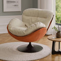 Factory direct single eggshell chair - living room sofa, home lazy chair, designer retro casual swivel sofa chair
