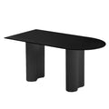 Black frame - matte black single round head