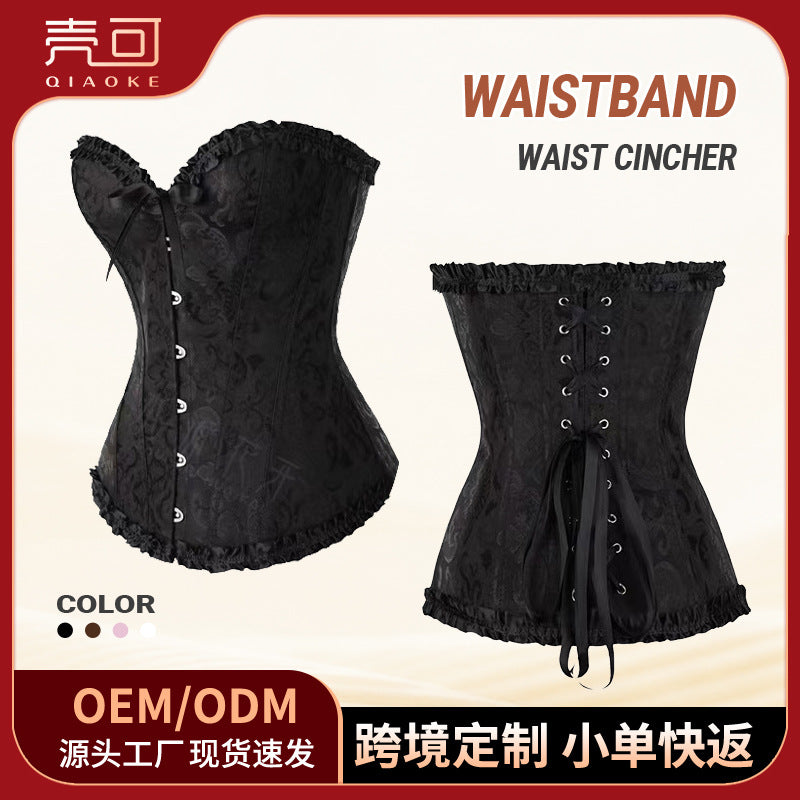Palace waistband fashion shapewear waistband bridal dress palace corset retro corset corset