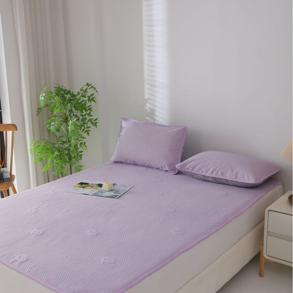 2026 new little ice bear fitted sheet & cooling mat set - includes cooling bean mat and three-piece set