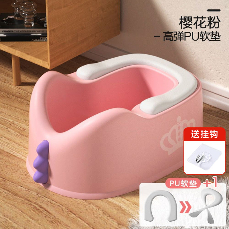 Kids' potty training wash basin - baby plastic girl's toilet training seat - infant squatting wash basin for gentle cleansing