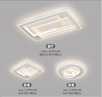 Guangdong Zhongshan Lighting Daquan Combination Whole House Package Living Room Ceiling Light Modern Simple Atmosphere New 2024