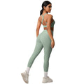 Cloud-feel brushed nylon quick-dry compression yoga set - high-intensity workout, outdoor running, training, and fitness apparel