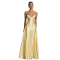 Amazon european and american women's clothing  new arrival: elegant and chic low-cut, high-end camisole dress with cinched waist