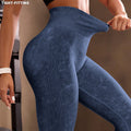 new women's matte yoga pants - high-waisted, tummy-control, peach-lift leggings for workout and yoga