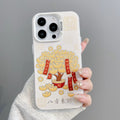 Money tree yuanbao copper coin couplet suitable for apple 17 mobile phone case bafang lai cai chinese style iphone18 protective case
