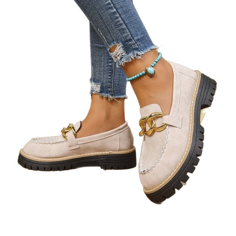 spring/autumn new arrival: plus size chunky sole loafers for women, sizes 36-43. wholesale available. perfect for  and  dropshipping