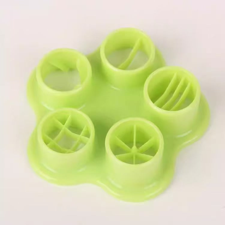 exclusive cute flower-shaped sausage mold ham sausage cutter kidsdiy lunch making tool
